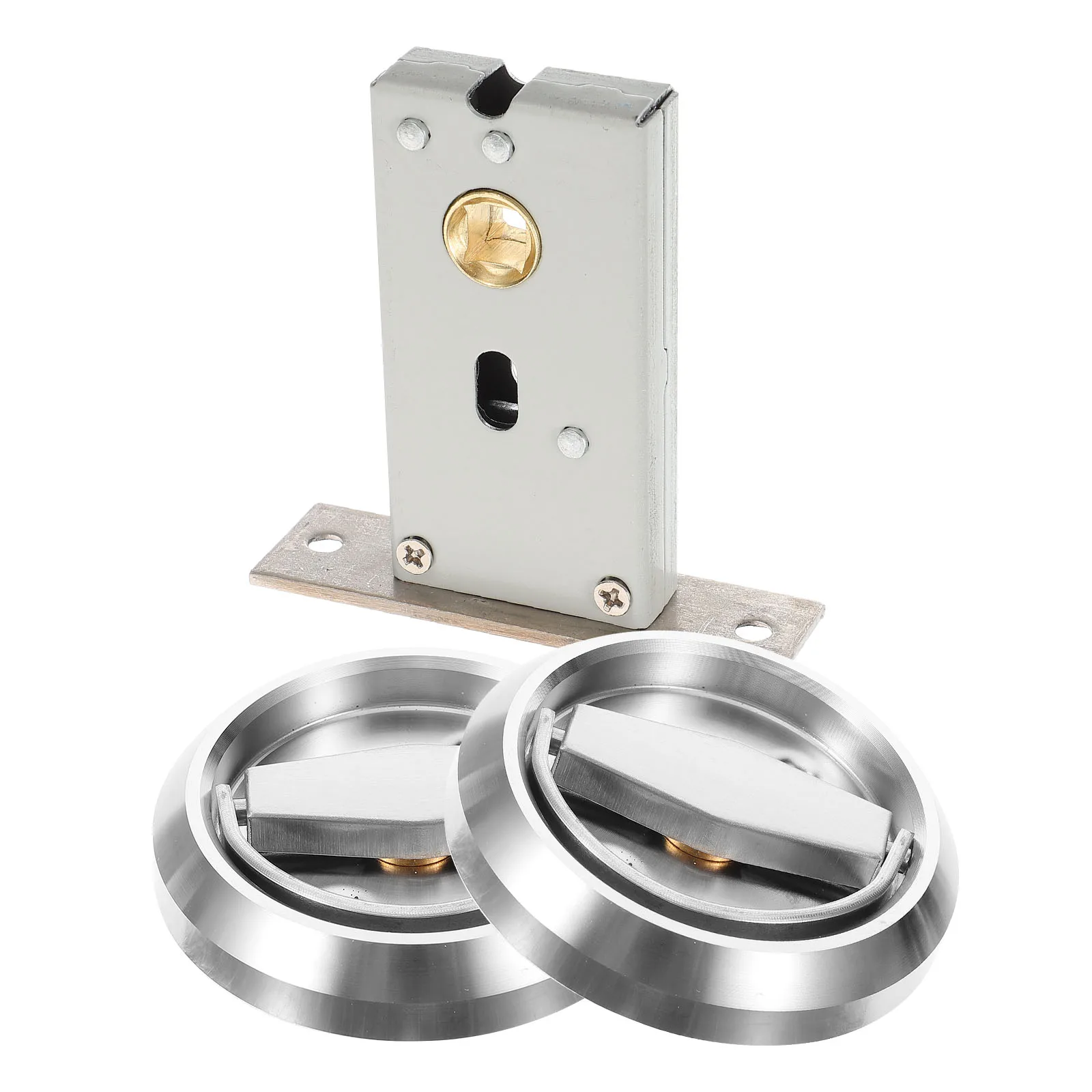 

Stainless Steel Hidden Handle Door Lock Bedroom Metal Pocket Invisible Single Locks for Bedrooms