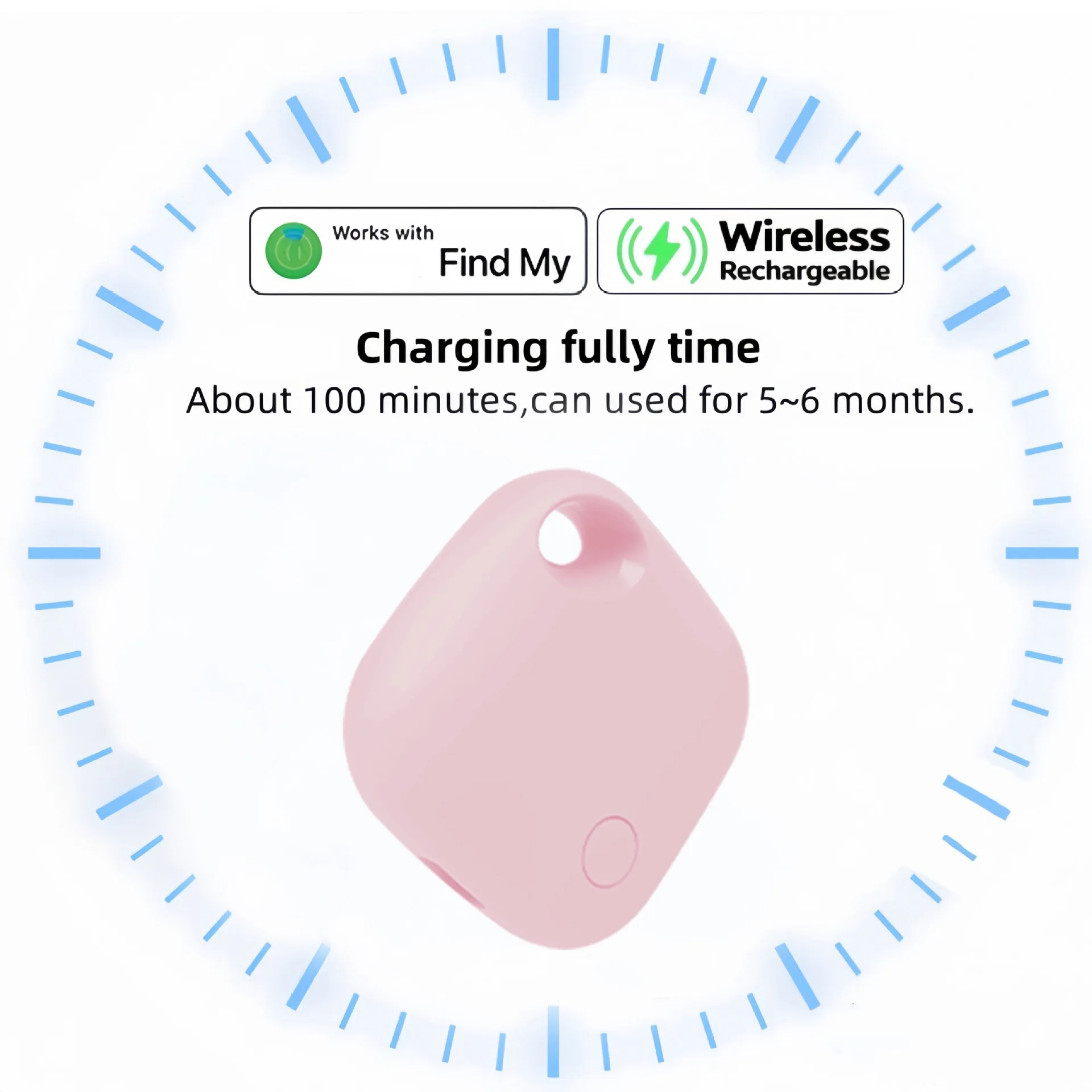 

CD Mini Find Hub Search Airtag Suitable for IOS Rechargeable Anti Loss Device Bluetooth Key Tracking Intelligent Anti Lost Alarm