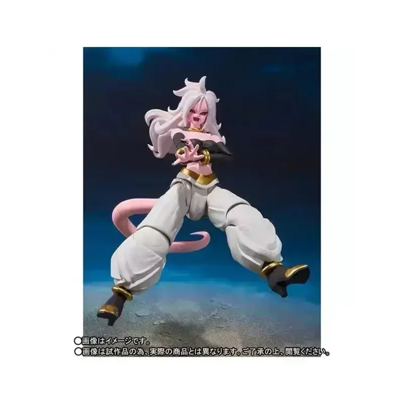 In Stock Original BANDAI SHF S.H.Figuarts Android 21 Dragon Ball Z Anime Action Collection Figures Model Toys BB