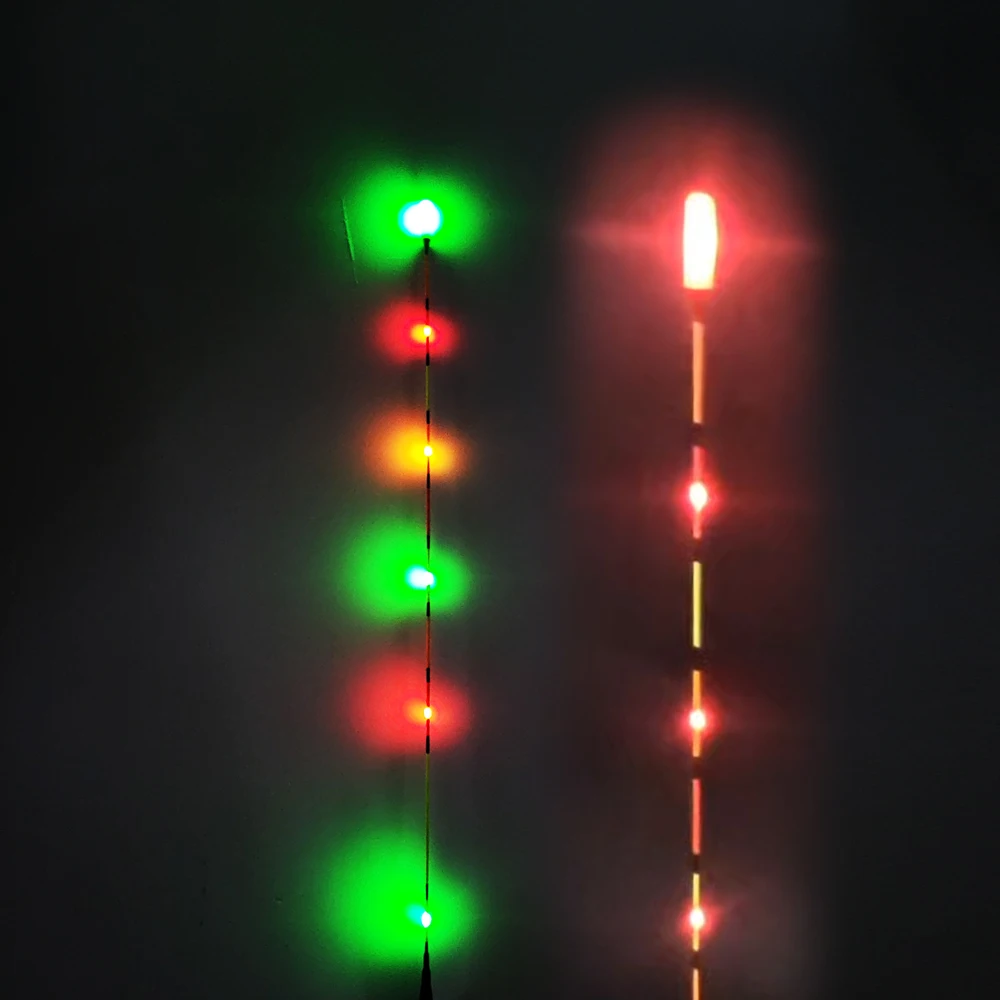 هاري تعويم المياه العذبة ذيل طويل 6 نقاط تعويم إلكتروني سمك الشبوط الصليبي أسفل رفع الصيد تعويم #3