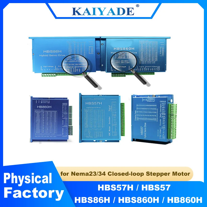 

Гибридный контроллер шагового двигателя с замкнутым контуром Nema23 Nema34 HBS860H HBS86H HB860H HBS57H HBS57 для ЧПУ
