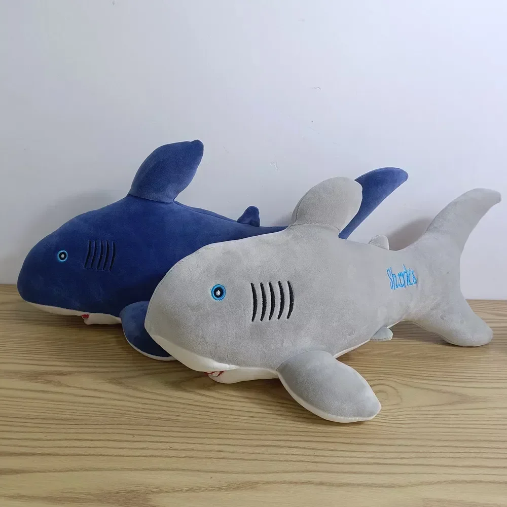 VIP 45cm Cartoon Ocean Shark baby plush Toys Soft Bed Sofa Pillow Super Soft Stuffed cotton Animal Dolls model kids girl gift