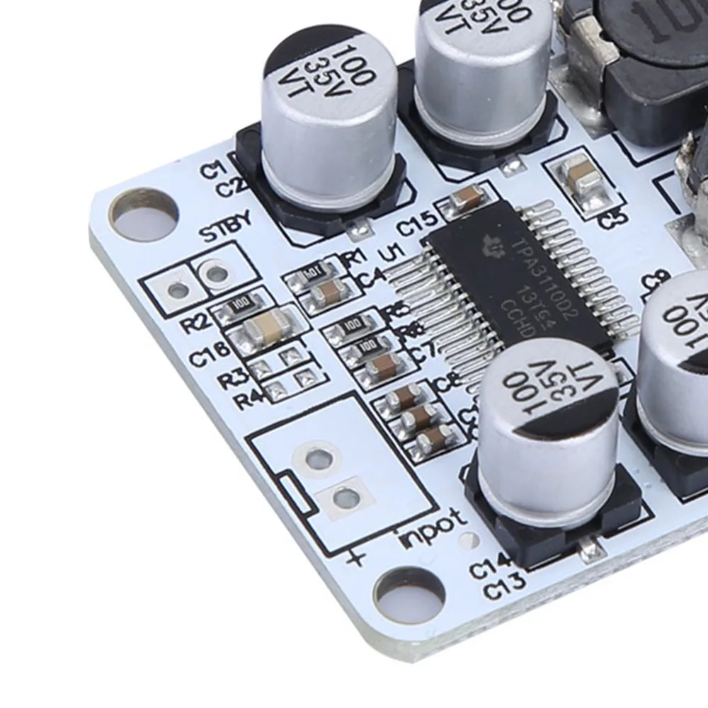 DC 8-26V 전력 증폭기 보드 TPA3110 PBTL 30W 디지털 증폭기 보드 단일 채널 고출력 오디오 수신기 AMP 모듈