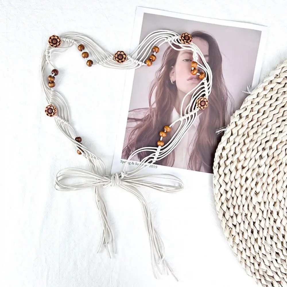 حزام بوهيمي عصري للنساء ، حبل خصر ، خمر ، تصميم فاخر ، فاتح ، متعدد الاستخدامات ، حزام
