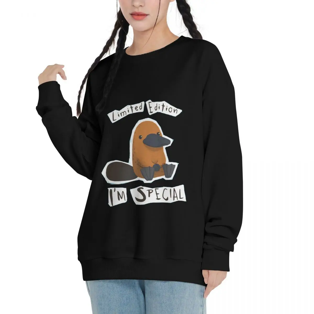 320g Cotton Polyester Autumn and winter Special Platypus trend warm Adult Sweatshirts for couples