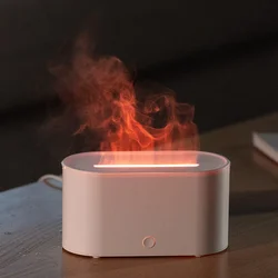 New Mini Colorful Simulated Flame Aromatherapy Machine USB Desktop Home Flame Humidifier Aromatherapy