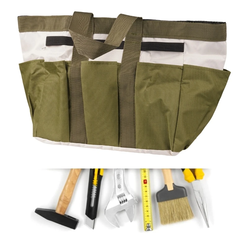 

1PC Waterproof Cloth Garden Tool Bag Organizers 8 Pockets Storage Bag Gardening Hand Tool Storage Easy Accesses Tool Holder