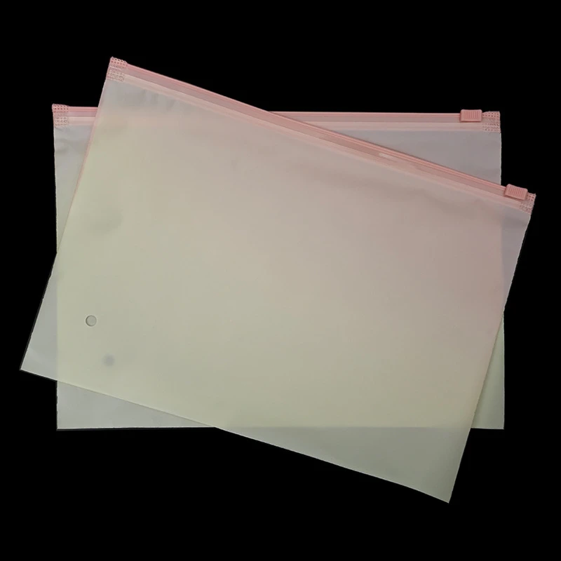 TETP Gradient Color Frosted Zipper Bags Home Socks Gloves Storage Travel Underwear Skincare Cosmetics Packaging Bags Protable