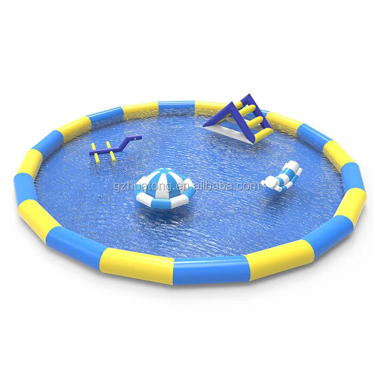 SIze Large Above Ground Inflatable Swimming Pool Inflatable Amusement Water Park