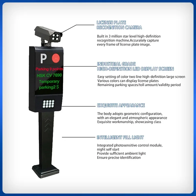 كامل HD كاميرا المرور Cctv نظام التعرف على لوحة ترخيص السيارة Anpr Lpr Alpr إدارة مواقف السيارات