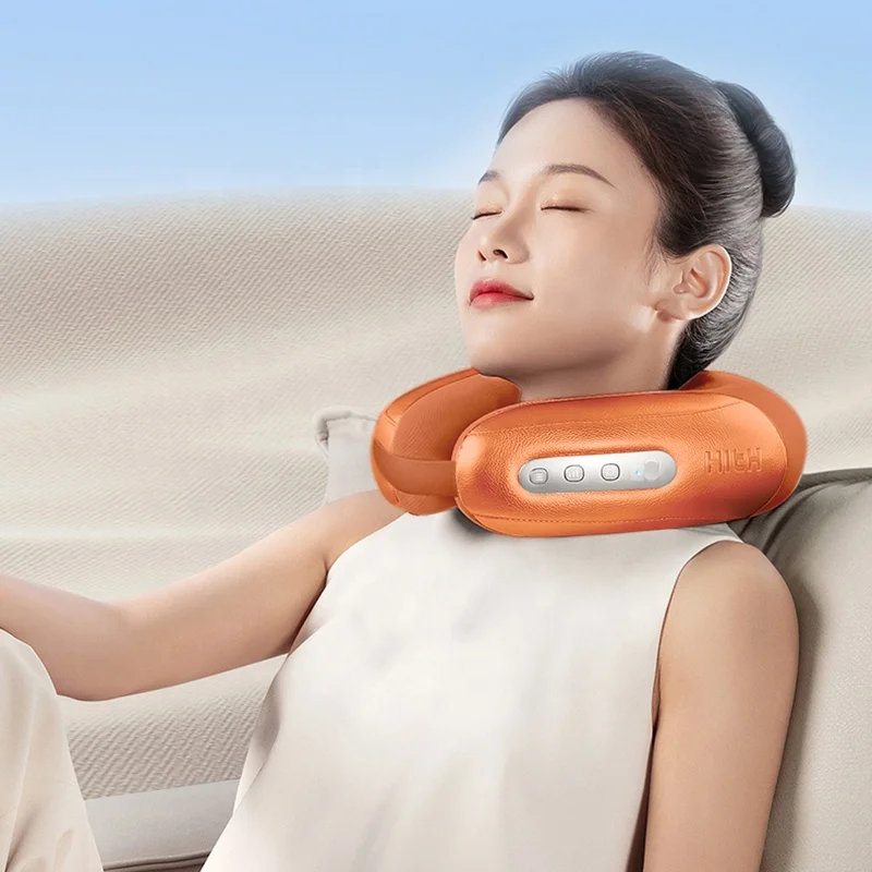 

Новый массажер для шеи и плеч, шаль, терапевтический массажер с успокаивающим теплом, 3D-разминающий массаж шеи и спины