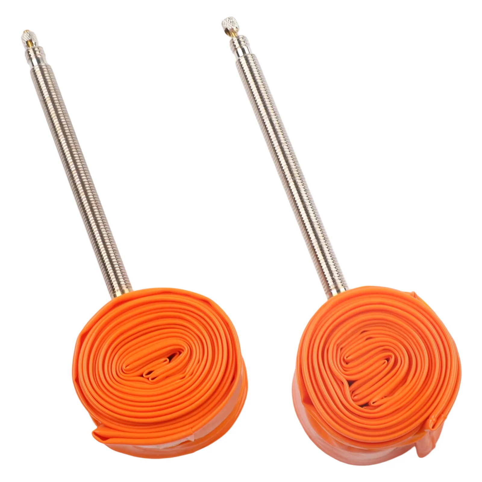 

For Unexpected Situations Orange Road Bike Tube Shock Absorbing Inner Tube Bike Shock Absorption Aging Resistance