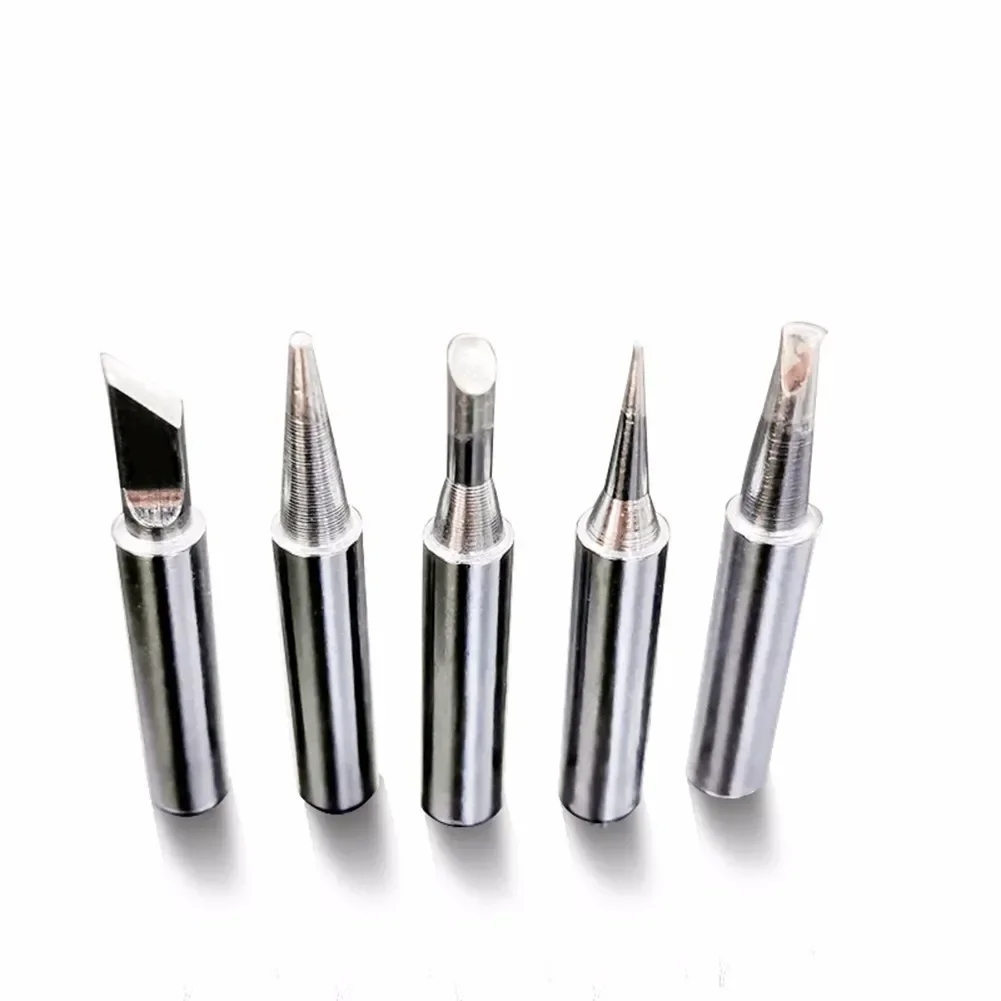 New Useful Soldering Tips Copper 0.5-5mm 40mm 5* 5pc 5pcs For 900 Series Such As 936 Soldering Station Silver Or Copper