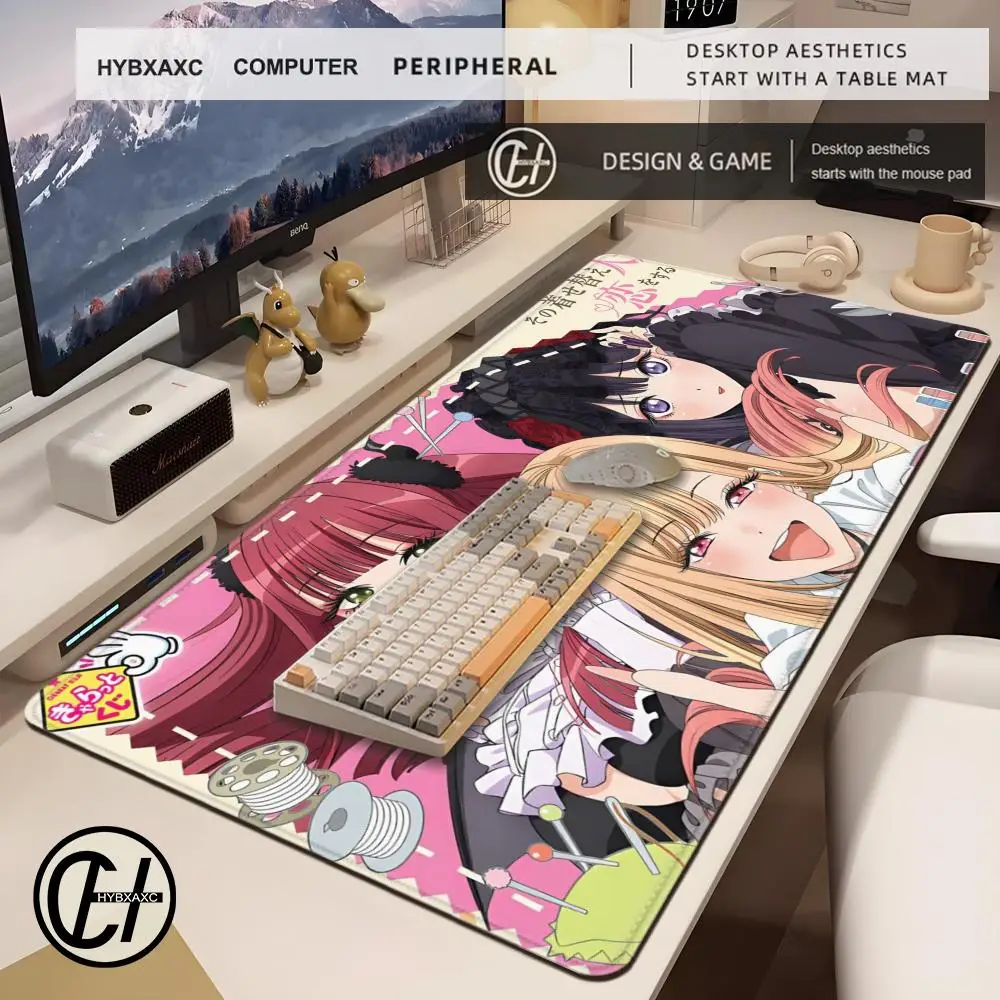 My Dress-Up Darling Kitagawa Marin Gojo Wakana Mouse Pad Tablet Laptop xl desktop mouse mat keyboard pad csgo Player HYBXAXC