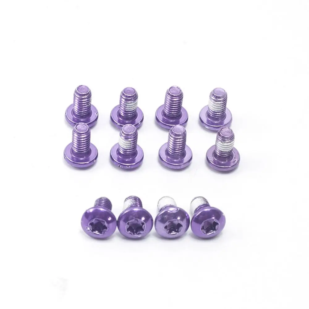Bike 12PCS Part Tool Bicycle Disc Brake Rotor M5x9mm Brake Accessories Fixing Screws Bike Torx Screws Torx Bolts T25 Screw