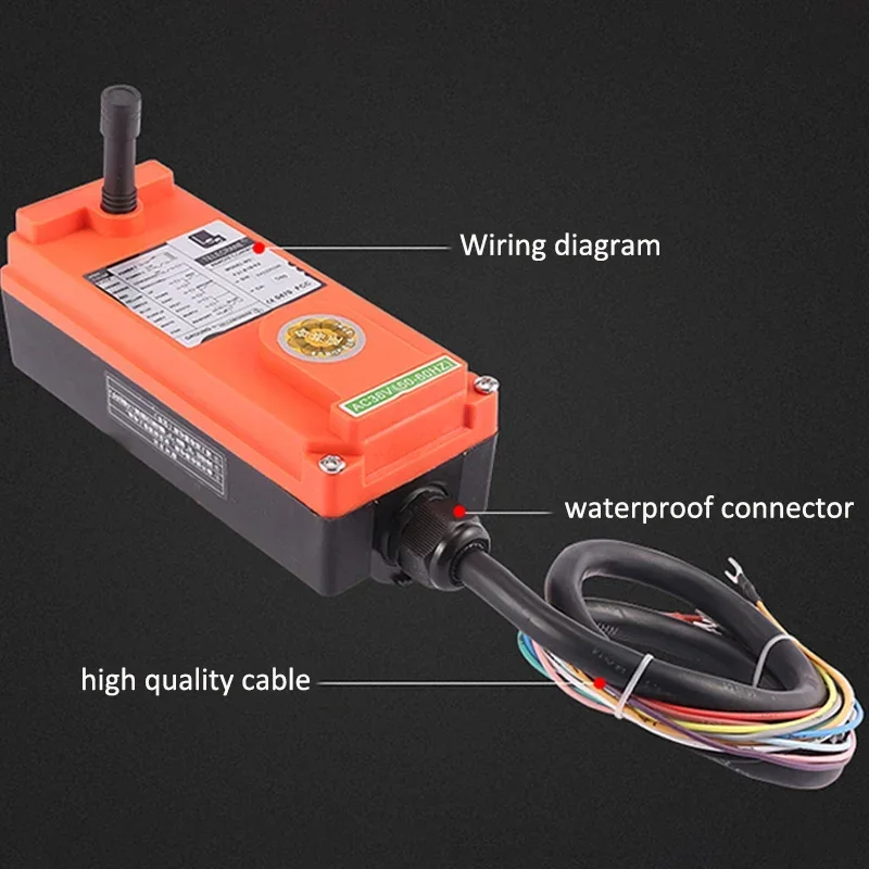 

220V New Industrial Wireless Remote Control Chain Electric Hoist Special 36V Single-speed Lifting Chain Crane Driving Remote Con