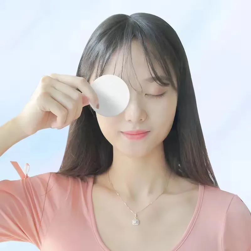 100개 일회용 원형 화장솜 얼굴 메이크업 리무버용