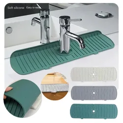 Kitchen Faucet Splash Pad Silicone Sink Faucet mat large corner Splash Guard Mat  Countertop Protector for Bath Kitchen Gadgets