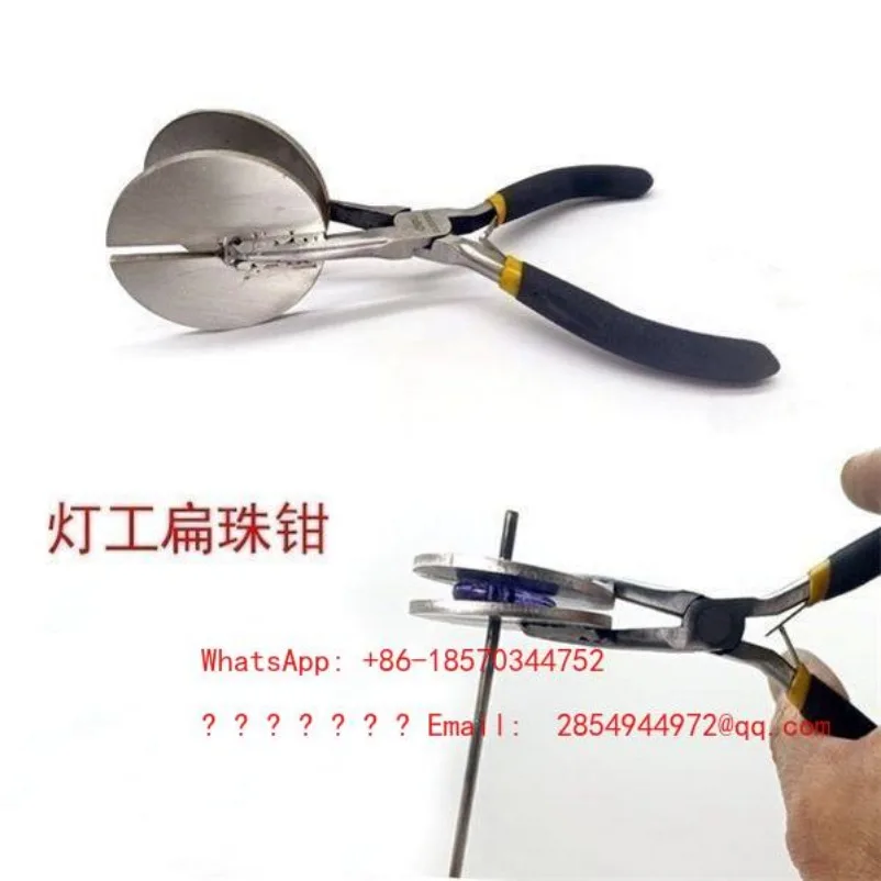 Glass Burning Tool Flat Bead Pliers Manual Round Bead Clamping Tool