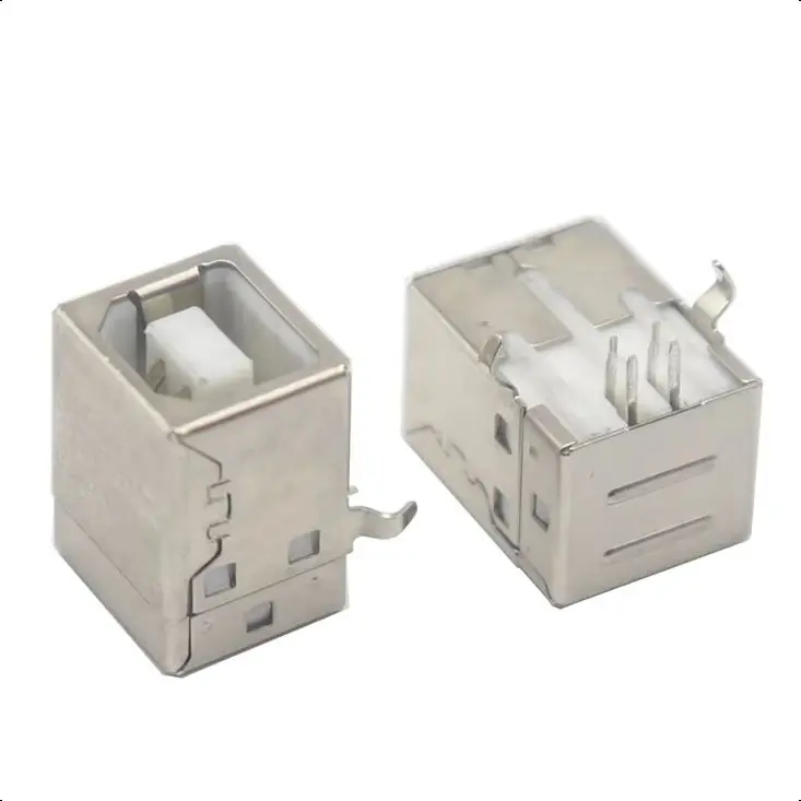 【20-5PCS】B Female 90 Degree Square Port USB Base Printer Interface USB Data Interface USB Socket USB Interface
