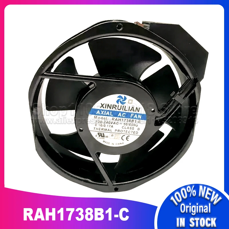 

Brand New RAH1738B1-C 220-240V 50/60HZ 0.16/0.17A 17238 Cooling Fan