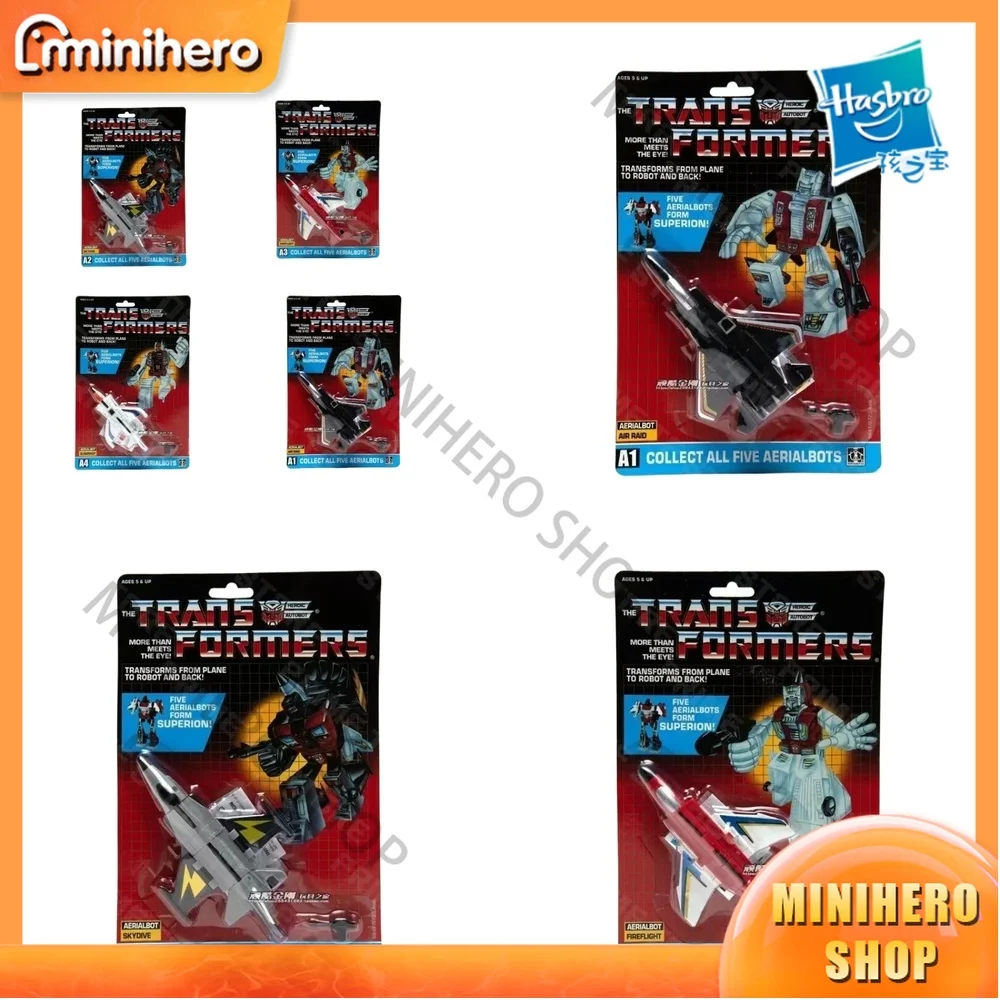 

In Stock Original Hasbro Transformers G1 Hang Card KO Aerialbot Air Raid Skydive Fireflight Slingshot Super Action Figure