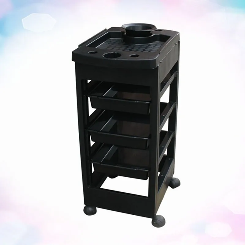 

Многослойная передвижная тележка для салона, многофункциональная тележка для красоты, парикмахерской, татуировок, макияжа, бытовая гостиница, парикмахерская, полка для хранения