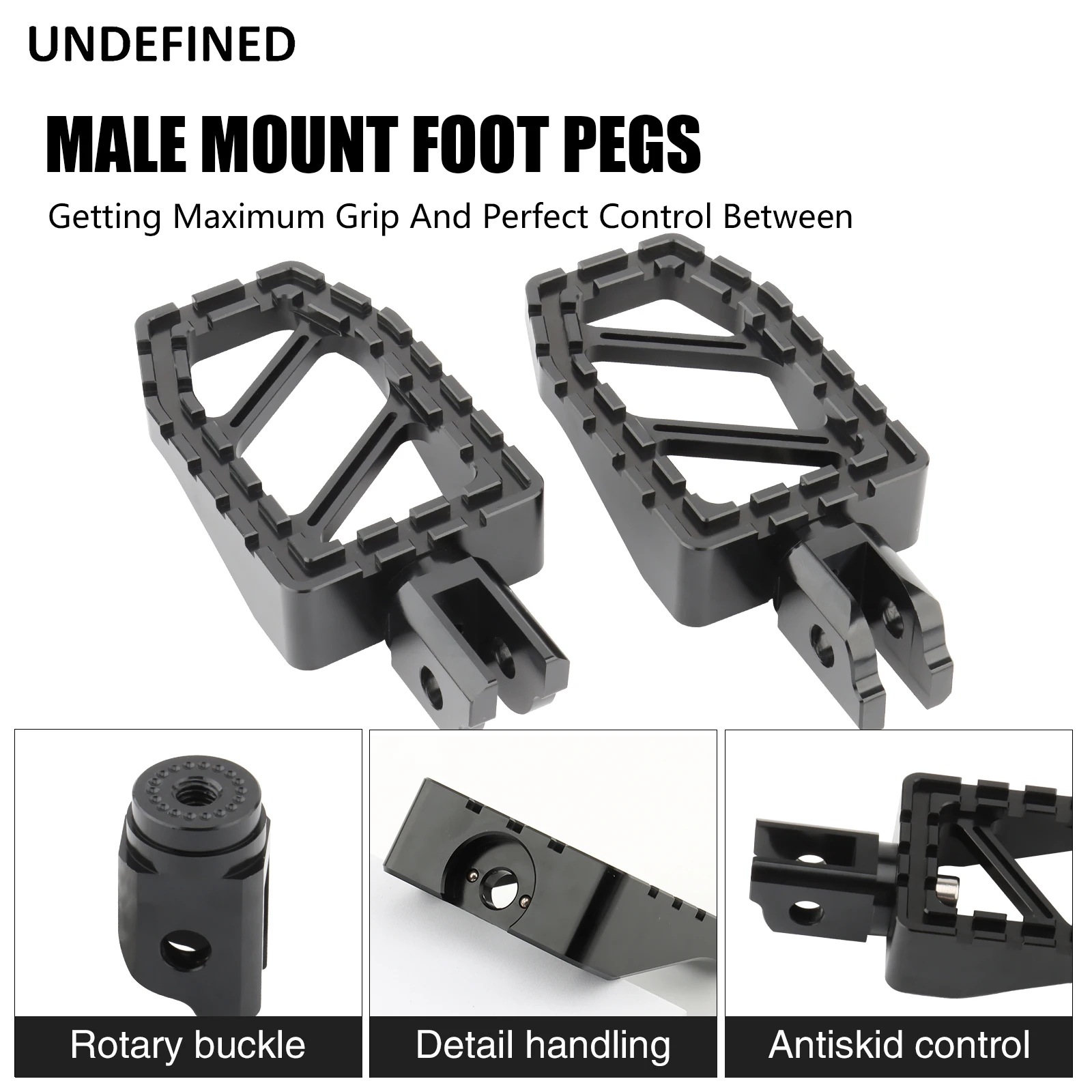 Front Foot Pegs Riot Footrest Pedal For Harley Softail FLDE Deluxe FLHC Heritage Classic FLSB Sport Glide FXBR Breakout 18-2023