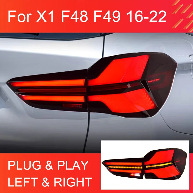 1 Pair LED Tail Light for BMW F48 F49 X1 2016-2022 Upgrade LED Tail lights with Dynamic Turning LED Rear Tail Lamps