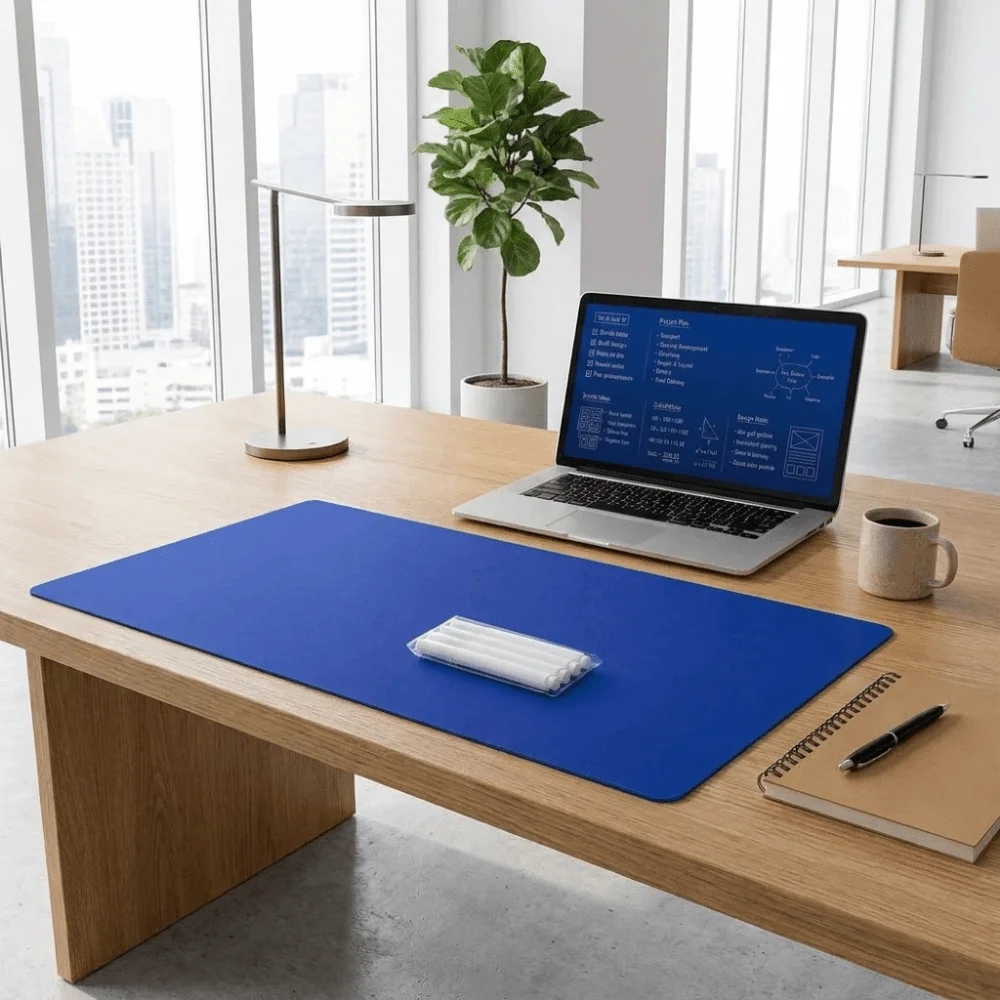 Dust-proof Erasable Double-Sided Desk Mat Reusable Double Sided Writing Desk Pad Portable Durable Drawing Table Mat Gaming