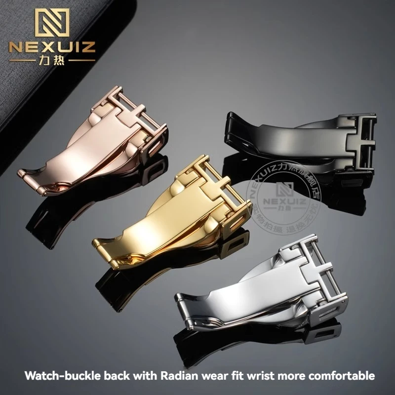 Ремешки для часов Tudor, пряжки из нержавеющей стали, силиконовая резина, складная застежка с инструментами, серебро, черное золото, розовое золото, 18 мм