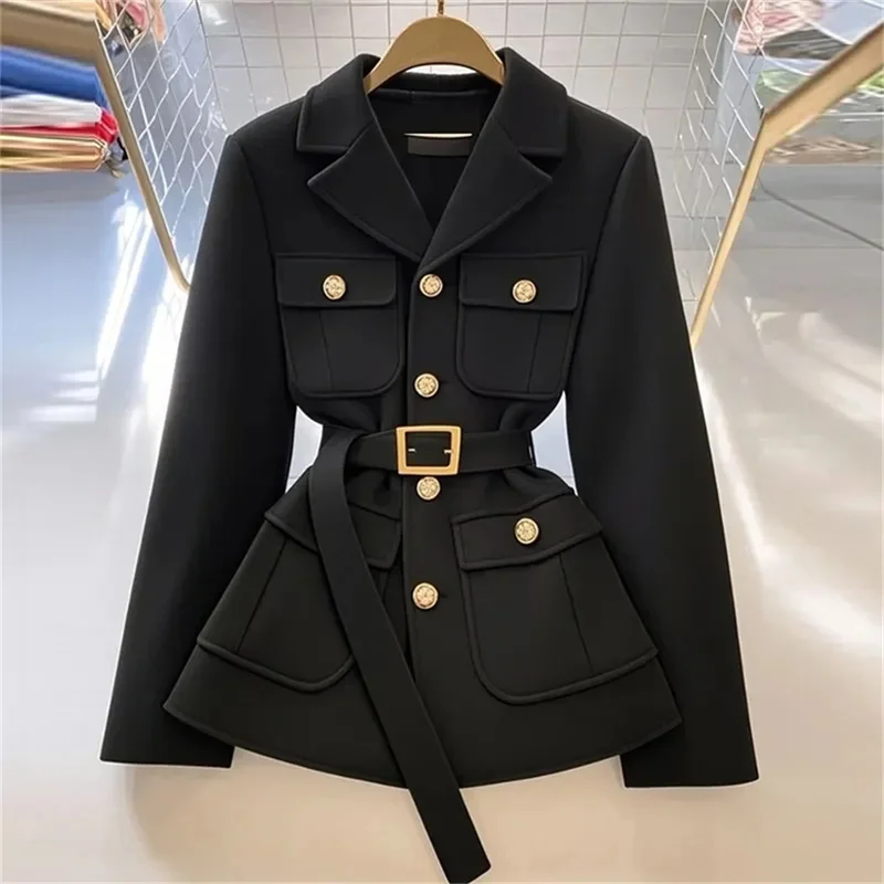New Style Small Fragrant Jacket For Women Unique Super Beautiful Temperament High-end Waist Cinching Short top for Socialites