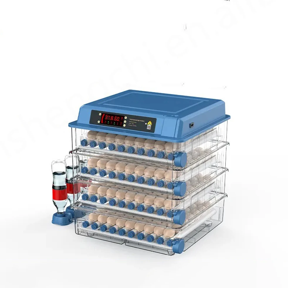 Automatic Household Egg Incubator Machine 400-Egg Capacity Dual Voltage 220V/110V Temperature Display Motor Gear for Home Use