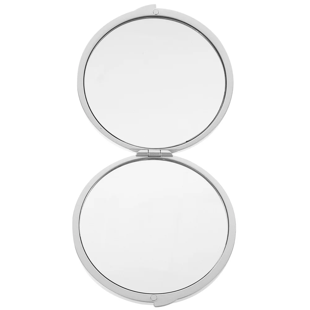 Compact Folding Mirror Small Round Magnifying Travel Makeup Mirror for Women Portable Pocket Handheld Purse Use