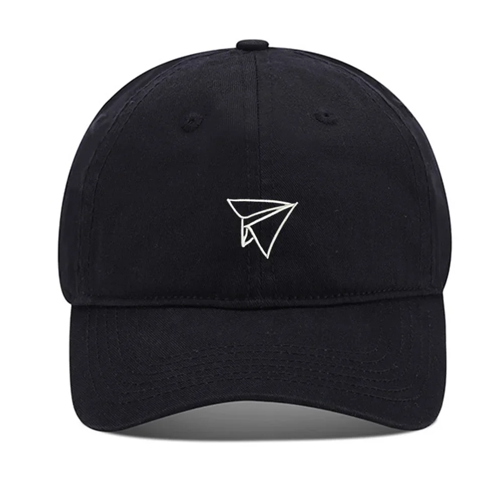 Lyprerazy Baseball Caps Paper Air Plane Unisex Embroidery Baseball Cap Washed Cotton Embroidered Adjustable Cap