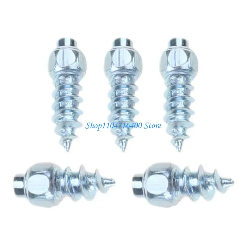 

y1gd 100Pcs Tire Anti-slip Screws Snow Days Safety Studs for Bicycle Wheel Hiking Shoes Anti-ice Spikes