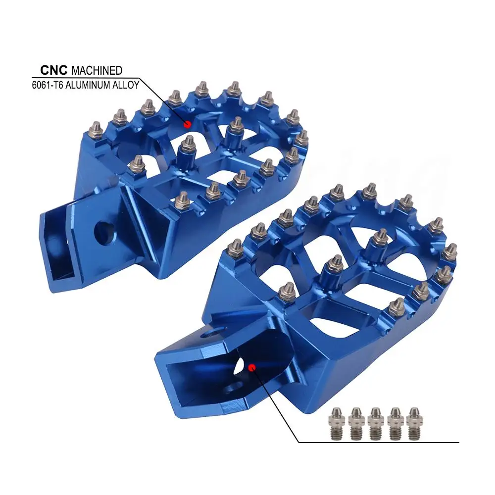 

Motorcycle Foot pegs Pedal Footrests Footpegs For Yamaha PW50 81-21 PW80 83-06 PW 50 80 Y-ZINGER 85-2001 TW200 1987-2021 TW 200