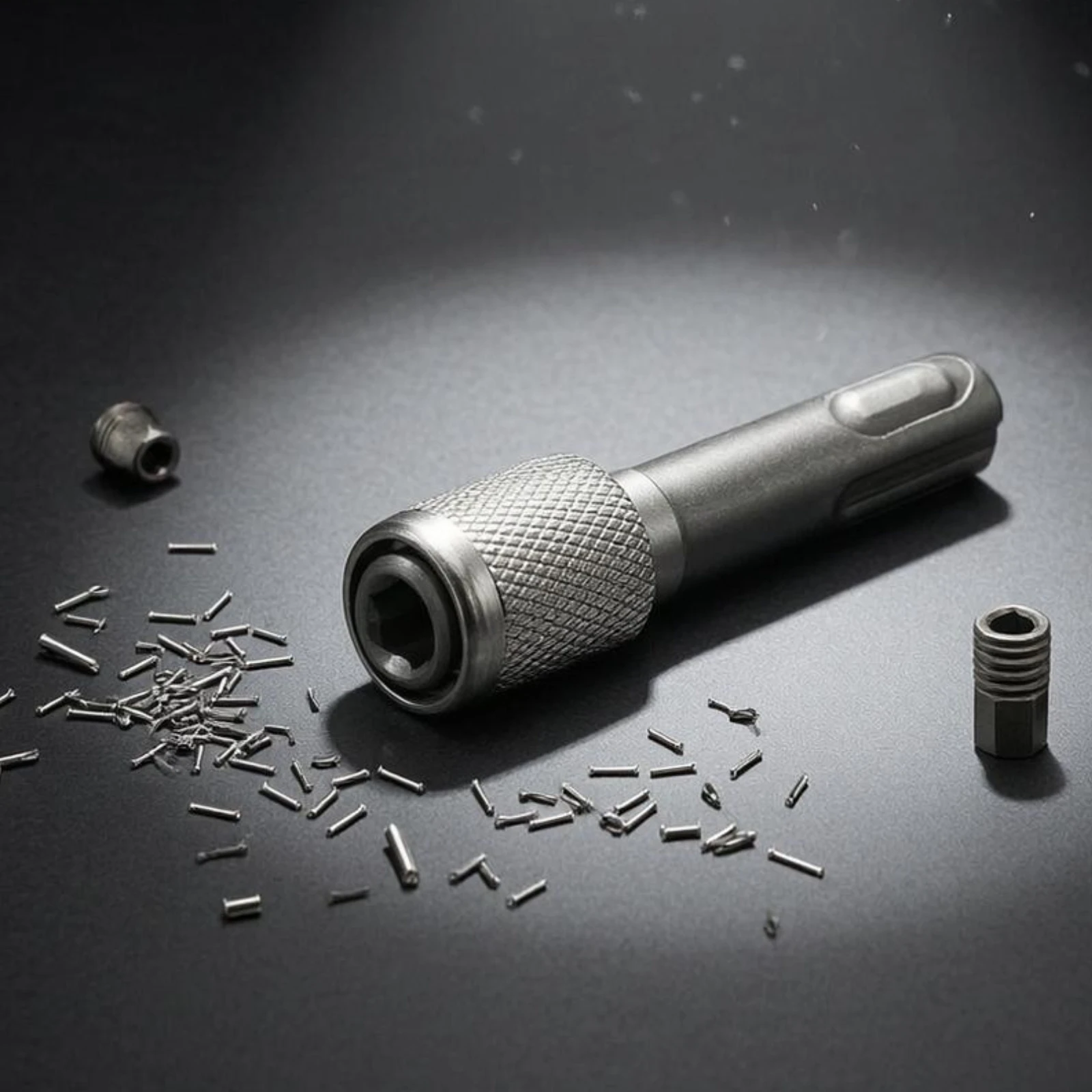 Hex Shank Socket Adapter Knurled Hex Shank Adapter Drill Socket Extension Conversion Connector Tool Accessory Heavy Duty