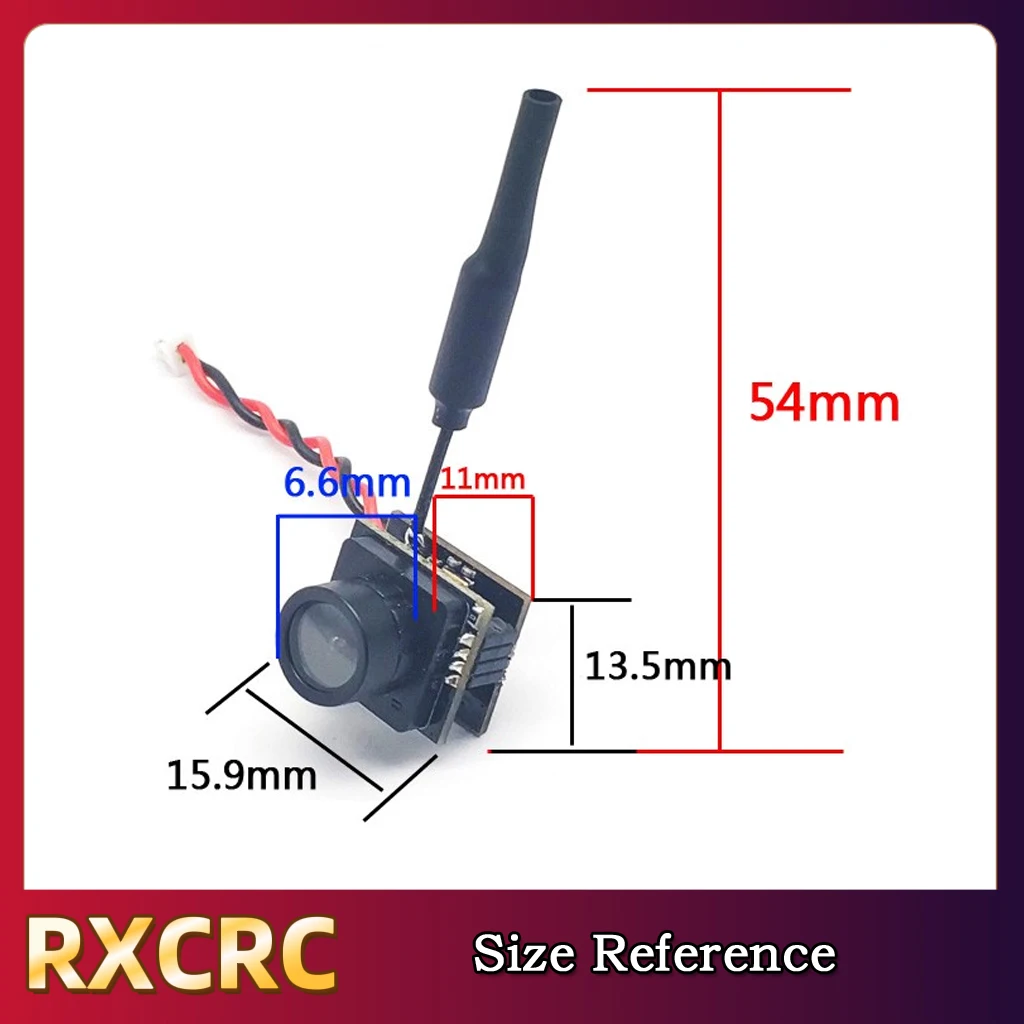 جهاز إرسال RXCRC 5.8G 701U 25mW VTX FPV 2.4 بوصة شاشة صغيرة. لطائرات بدون طيار FPV ومركبات التحكم عن بعد والطائرات الثابتة الأجنحة، إلخ.