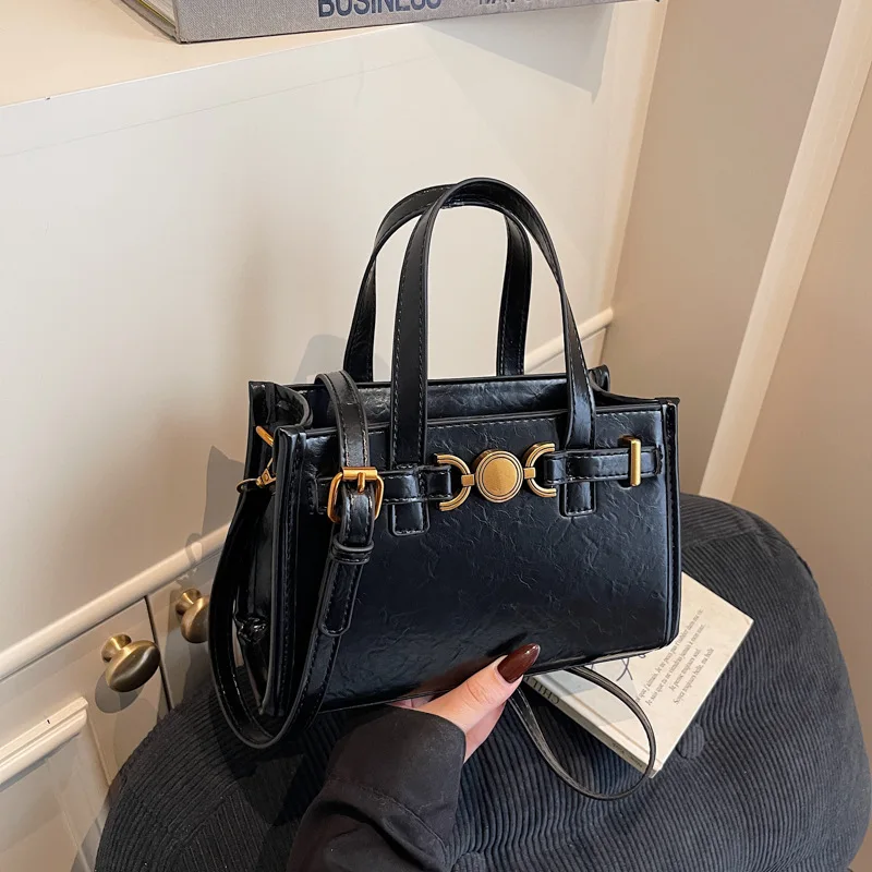 

High-End Texture Fall Winter Tote Bag for Women - Minimalist Korean Style Crossbody Bag, Chic Shoulder & Handbag