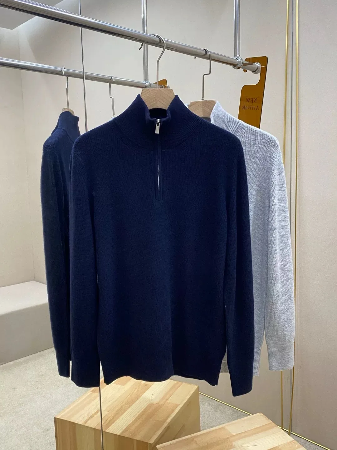 

Удобный мужской трикотаж с высоким воротником, шерстяной свитер на молнии, модный осенне-зимний новый цветной повседневный топ