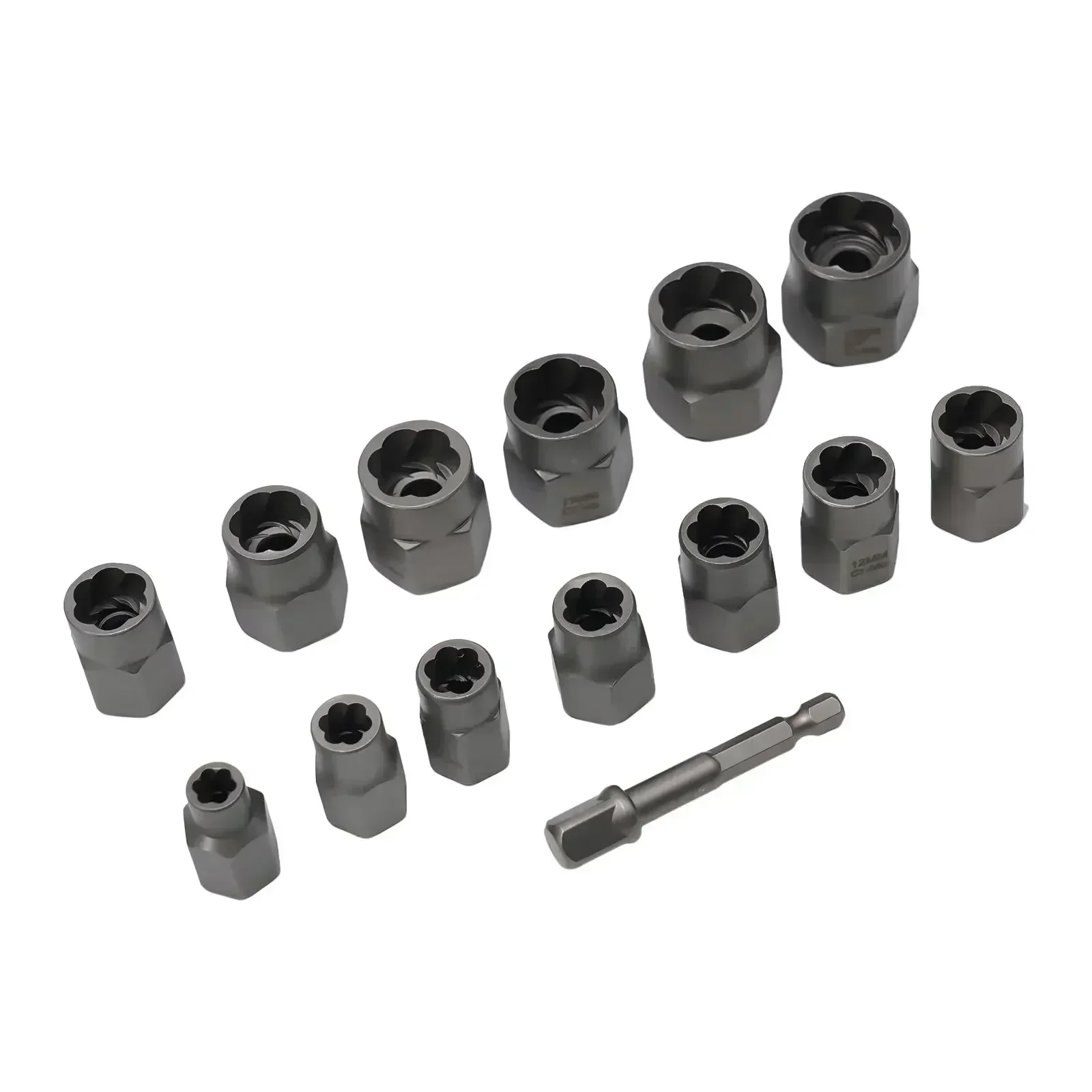 

Highly Competent 14Pcs Extraction Socket Set Bolt & Nut Remover Essential Tool for Household Auto & Mechanical Repair Jobs