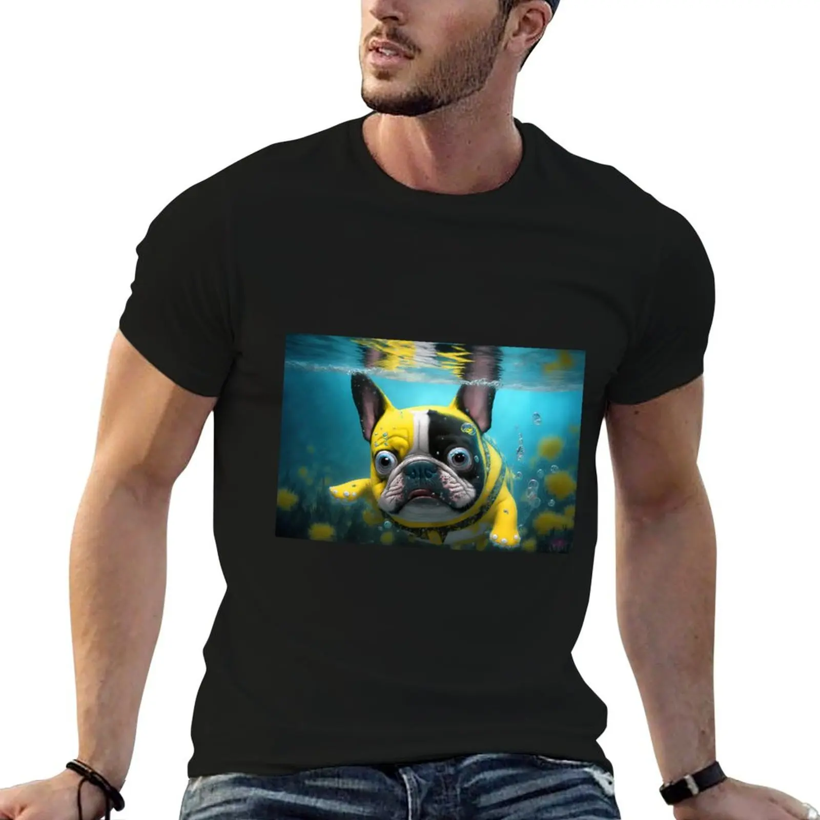 

men brand French Funkadellic shirt man 100% T-Shirt cotton luxury high cotton t shirt t quality Bulldog