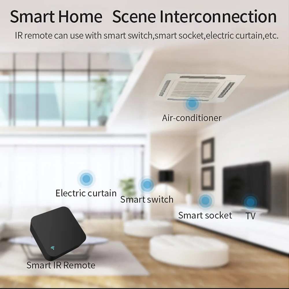 Tuya WiFi infrared universal remote control TV air conditioning light access control infrared remote control controller