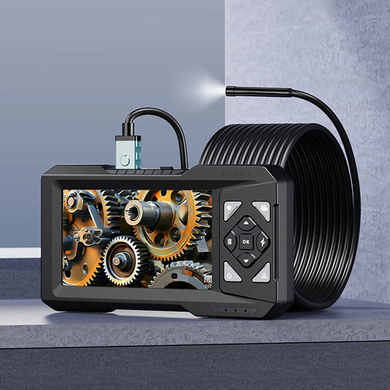 5m-工業用内視鏡パイプ検査カメラ-ip67-防水検査ボアスコープ-壁用-自動車エンジン検査用