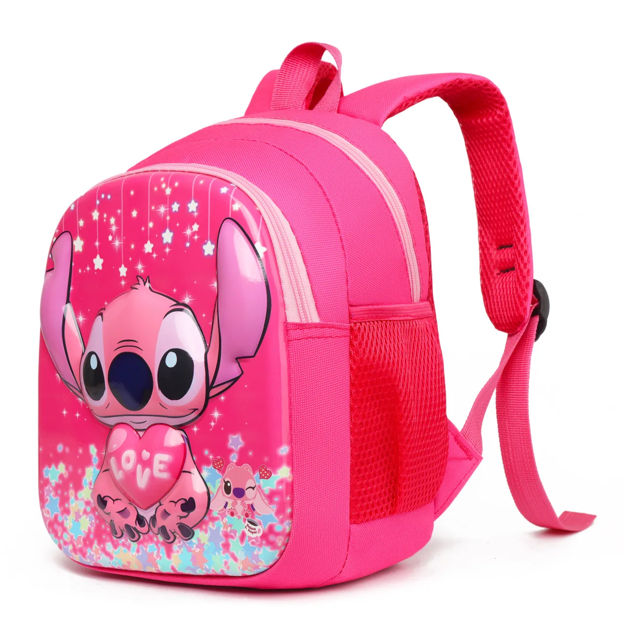 Disney stitch jardim de infância mochila eva saco de casca dura das crianças dos desenhos animados bonito crianças mochila 3-6 anos de idade mochila