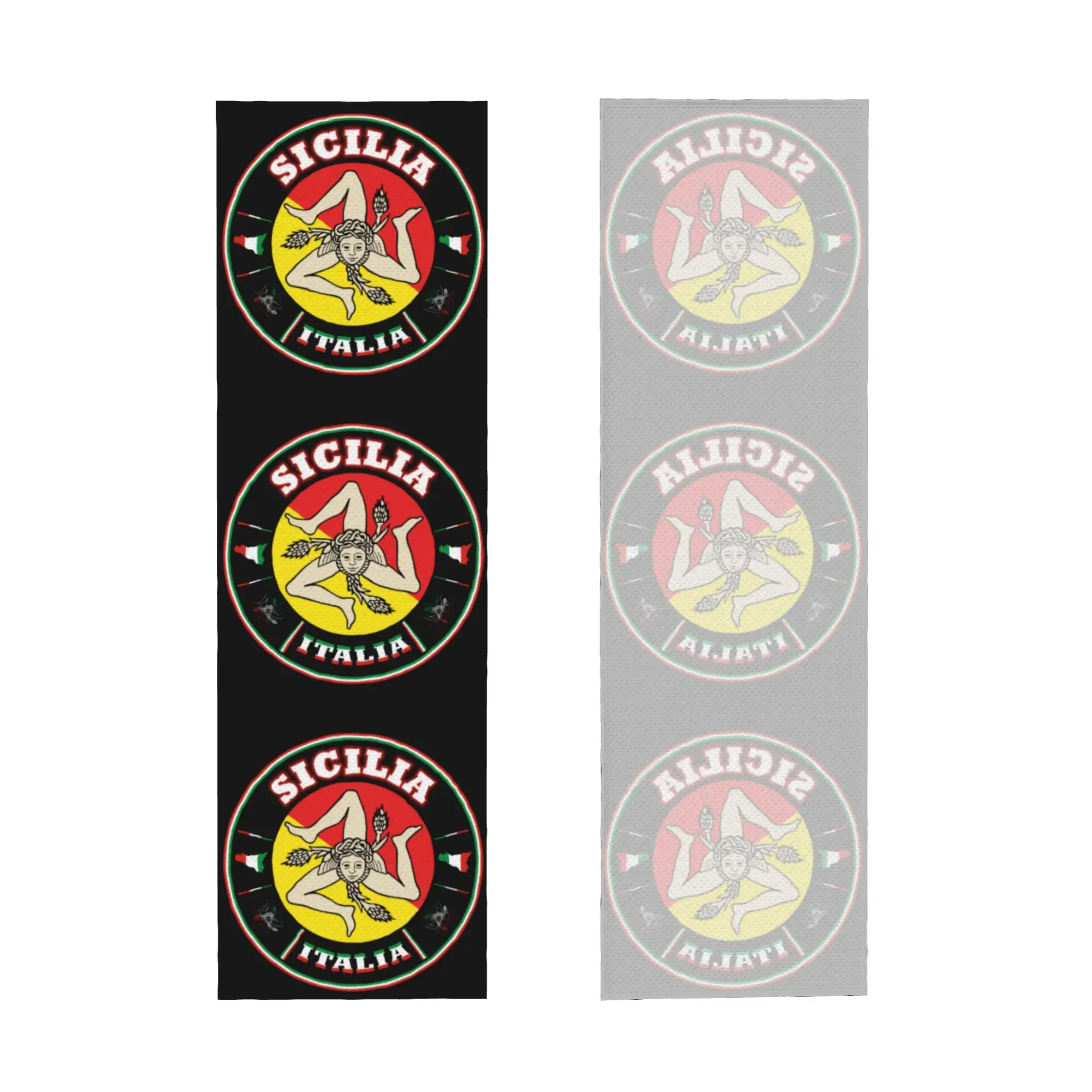 Italian Island Sicily Flag Towel Quick Dry Sicilian Bandiera Super Soft  Running Towels