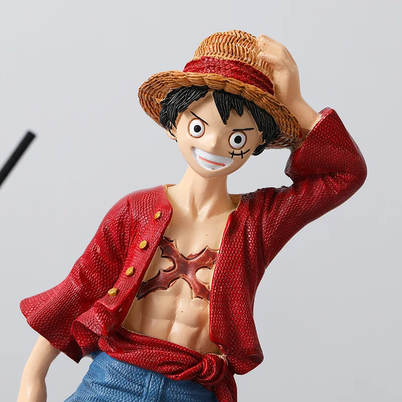 Novo One Piece Luffy Zoro Sanji anime figuras dos desenhos animados personalidade criativa modelos bonitos decoração para casa ornamentos presentes do menino