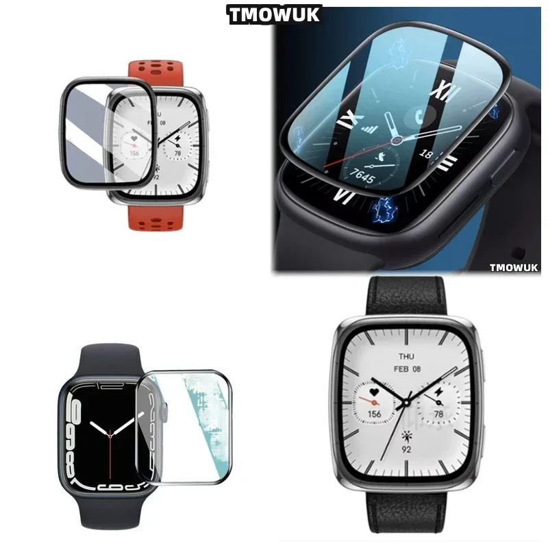 

For Amazfit Active 2 Square Shockproof Soft Screen Protector - HD Anti-Scratch Film With Self-Healing Hydrogel & Case Friendly D