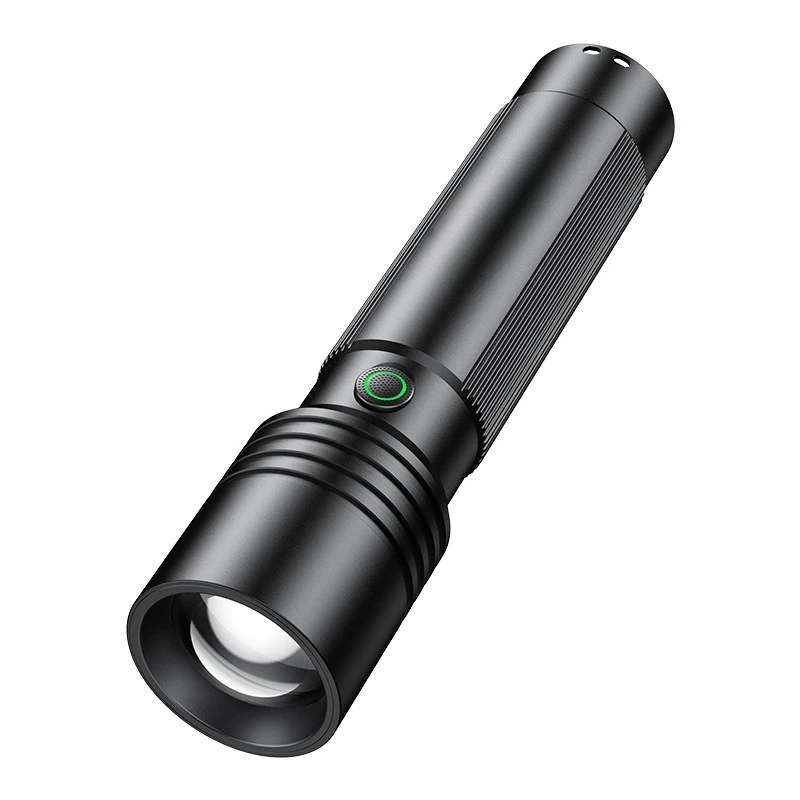 Strong light flashlight zoom super bright household small outdoor camping light emergency flashlight